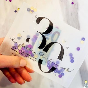 Birthday Shaker Card Template | DIY Printable Gift Idea | Confetti Money Packaging | Milestone Birthdays 18, 30, 50 - Etsy Australia