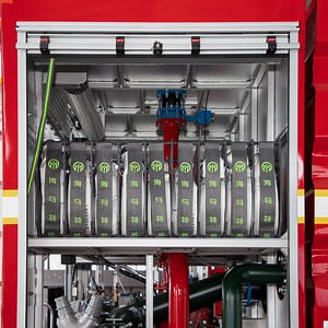 [Hot Item] Fire Truck Water Hose Rack with Drawing