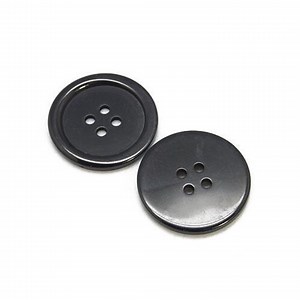 Black Round Resin Buttons - 25mm, 4-hole - Packet of 15x for Sewing and Crafting, 1mm Hole Size - Etsy UK