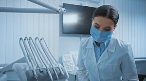 Dentist Latex Gloves Switching Lamp Examining Stock Footage Video (100% Royalty-free) 1056637763 | Shutterstock