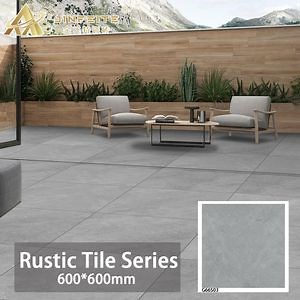 [Hot Item] R10 Rustic Grey Ceramic Tile 600*600mm for Outdoor Flooring