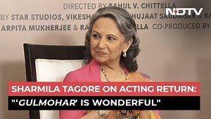 4.2K views · 32 reactions | The family drama 'Gulmohar' will release on Disney+ Hotstar on March 3. The film's cast and director spoke to NDTV about what makes Sharmila Tagore's first film in 13 years special, how the film landscape has changed, and why Gen Z should watch Tagore's most iconic movies. | NDTV | Facebook