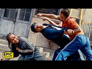 Jackie Chan saves Dre Parker from a brutal 6 vs 1 ambush – The Karate Kid