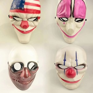 [Hot Item] High Quality Custom Masquerade Clowns Carnival Clown Halloween Scary Full Face Party Masks