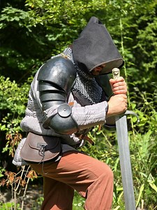 Medieval Cosplay "protector" Elbow Guards: EVA Foam With 3D Painted Effect & Adjustable Straps - Etsy