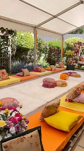 4K views · 46 reactions | Colourful Mehndi Decor with Vibrant Seating space SAVE this now! Download @weddingbazaaroff free App & explore curated ideas, plan weddings and book vendors all in one place! Link - https://wbzrapp.onelink.me/mMvf/32cvovm6  | WeddingBazaar | Facebook