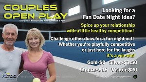 Great Date Night! Meet other Couples who love the game of Pickleball and after your Round Robins, headup to the Lounge for a refreshing drink! sign up on Court Reserve! | The Arena Club