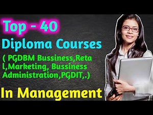 Top Diploma Courses in Management |Diploma Courses in Management after class 12th| Diploma courses