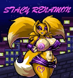 pixel art stacy renamon by anon blonemon