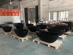 [Hot Item] Solid Surface Bathtub/Bath/Corner Bathtub 1000mm Square Shape Acrylic Bathtub Stone Freestanding Inserted Corner Bath