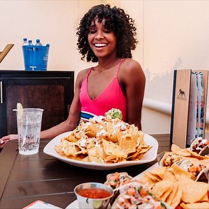 Nachos cabana = ❤️ Reserve your cabana here: http://spr.ly/6180HsWIK | MGM Grand Las Vegas