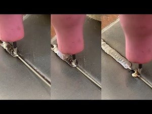 Real shot the correct welding cold welding technique!