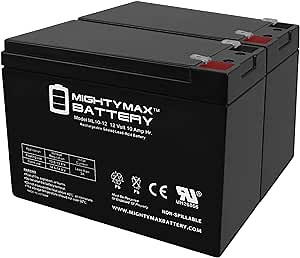 Mighty Max Battery 12V 10AH SLA Battery Replaces Apollo AV-2 Evolution Scooter - 2 Pack