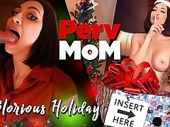 Neglected Step Mom Woos Her Stepson To Remain Home For Christmas By Fucking His Brains Out