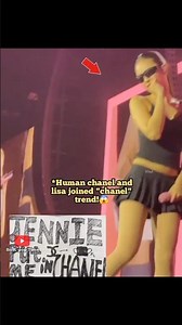 human chanel and lisa joined chanel trend!😱😊#blackpink