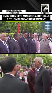PM Modi meets ministers, officials of Maldivian Government at Republic Square in Malé, Maldives #PMNarendraModi #Maldives #RepublicSquare #Malé #Maldives | Asian News International (ANI)