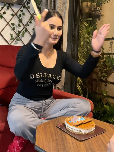 Arohi khurana on Instagram: "Better together 😂 = Main or Mera cake✨🎂 . . . . Dress @newme.asia Location @bingetown_in . . . . . #arohikhurana #arohians #explorepage✨ #happybirthday"