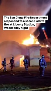 San Diego fire crews are responding to an active, second-alarm fire at an abandoned structure in Liberty Station. The report came in at 8:33 p.m., of a fire at a 4,000-square-foot building at 2750 Cushing Road. Information of evacuations, injuries or property loss was not available at this time. Tap the link in bio for the full story. | CBS 8 San Diego