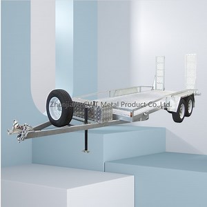 [Hot Item] 10X5 Heavy Duty Galvanized Mini Plant Trailer for Mini Excavator