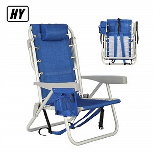 [Hot Item] Folding Backpack Beach Chair with Large Storage Pouch