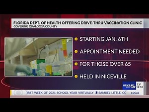 VIDEO: Florida Department of Health in Okaloosa County announces drive-thru vaccination for older ad