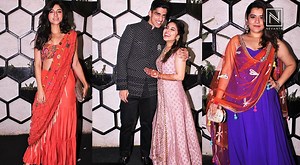 #Celebs who blessed Shweta Tripathi and #ChaitanyaSharma, with their presence at the pre-wedding bash | Nevanta
