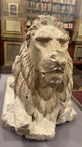 The lion in our library is a 19th century model for two statues for the front of Parliament House that never came to be. | Parliament of Victoria | Facebook