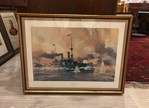 Framed Lithograph of the U.S.S. Olympia by Carl G. Evers [SH-129] - Etsy Canada