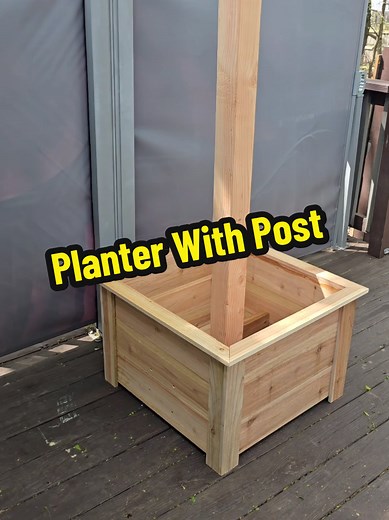DIY Planter with Post | Woodworking Project