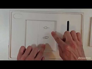 Samsung Galaxy Tab S9: How to insert a microSD card? Installation of micro SD