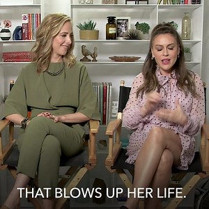 Go inside this bestselling novel turned movie 📖✨🎥 with the star Alyssa Milano and director Kim Raver of Tempting Fate! | Lifetime