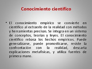 Que Es Conocimiento Empirico Segun Autores