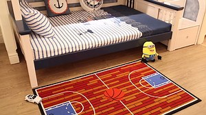 Furnish My Place Childrens Play Area Rug for Bathroom | Playroom & Kindergarten Classroom | Anti Skid Rubber Backing | Rectangle | Rust | 2'2"x3'