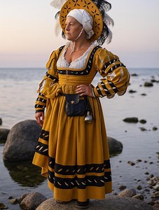 Landsknecht Woolen Gown, Renaissance Fair Dress, Women Medievals Cosplay Clothing, Personalized Renfair Outfit - Etsy