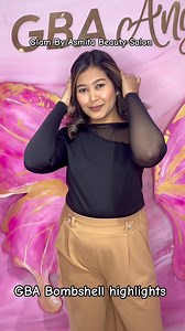 GBA Bombshell highlights done in our moghbazar branch✨✨ To book- Message us on Fb/Instagram or give us a call 📞 8801610698253 (gulshan) 8801886698255 (moghbazar). | Glam By Asmita