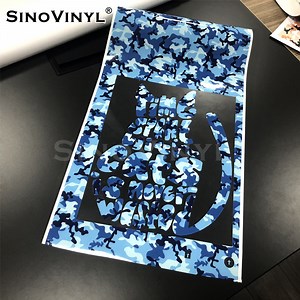 [Hot Item] Factory Price 0.5x25M Camouflage Heat Transfer Vinyl Pattern HTV For T-shirt