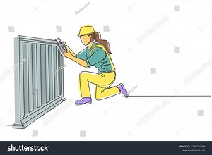 Single Continuous Line Drawing Plumber Repair Stock Vector (Royalty Free) 2280735699 | Shutterstock