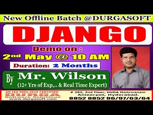 DJANGO Offline Training @ DURGASOFT