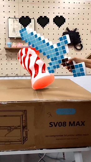 2.9K views · 24 reactions | 3D Printed Minecraft Sword--Sovol SV08 Max Model Designer: Makerworld ⁨@Creat3DWorks⁩ #3dprinting #minecraft #sovol | Sovol3d | Facebook