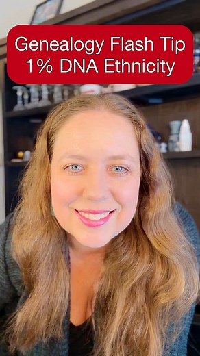 Don't get hung up on those 1% DNA ethnicity matches. It's highly unlikely you'll be able to trace that to an individual. It may not even be accurate. https://linkr.bio/theformidablegenealogist #DNA #ancestrydna #DNAtest #ancestry #genealogytips #theformidablegenealogist #ancestors #genealogyresearch #FamilySearch #genealogist #genealogyhacks #genealogy | The Formidable Genealogist