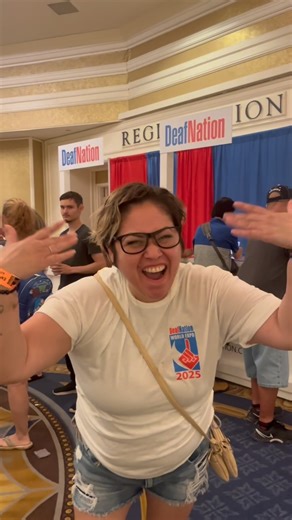 DeafNation on Instagram: "The line says it all… DeafNation World Expo 2025 is HERE! Don’t miss out — make sure you’re registered and ready. We can’t wait to see you inside! #DeafNation #DeafNationWorldExpo #DeafNationExpo #2025DNWE #DeafBusiness #DeafCommunity #LasVegas #Nevada #USA"