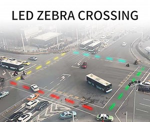 [Hot Item] IP68 Smart Pedestrian Crossing Systems LED Lights on Road Crossings Installed