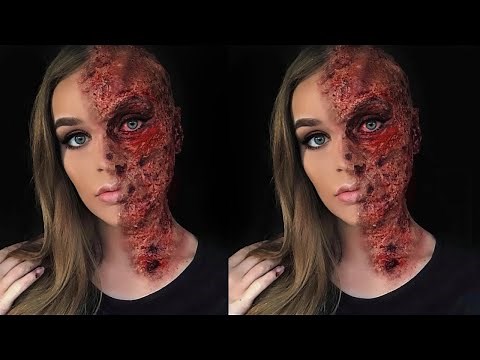 Half burnt face|SFX Makeup Tutorial