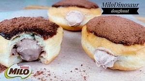 5.1K views · 109 reactions | Milo Dinosaur Doughnut Get full RECIPE Here: https://youtu.be/q5YmOLPxvDk | Kusina Chef | Facebook