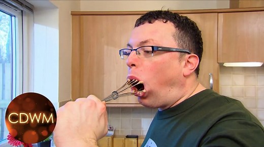 Iconic 'WHISK GUY'! If you've ever seen that flag at Glastonbury featuring a man with a whisk in his mouth and wondered where its from, we got you covered 😉 | Come Dine With Me