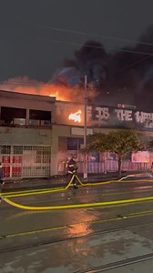 At 12:03 a.m., Seattle Fire Department’s Fire Alarm Center received 911 calls reporting smoke and flames coming from vacant commercial structure in the 1000 block of S. Jackson St., in the Chinatown-International District neighborhood.After assessing the scene, incident command quickly upgraded the response to a 2-alarm fire, bringing in more resources to help fight the fire. In total, more than 85 firefighters responded to the scene. The cause of the fire is under investigation. No injuries rep