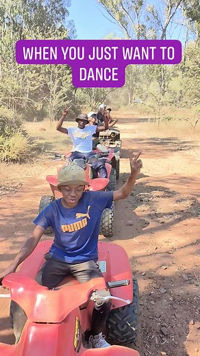 1.8K views | The dance moves just didn't stop on this quad bike ride with Zandile and the family. Never stop dancing, guys! #ijustwanttodance #makingmoves #familydance #quadbiking #horseridingadventure | Horse Riding Adventure | Facebook