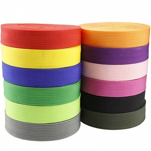 [Hot Item] Mix Color 25mm PP Ribbon Belt Bag Webbing Pit Pattern Webbing