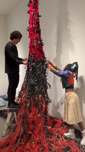 Tonight 🔥 Join us for the opening of 'JOJO ABOT: A GOD OF HER OWN MAKING' from 6-8pm. At 7pm, JOJO ABOT, alongside @liliana.jeanine @beingxiana @aankhaneal @tihane___, will conduct a ceremonial performance to set the intention for this exhibition. ❤️ Also opening tonight in our upstairs galleries, and concurrently on view through 3 March 2024, is a group show of artworks by beloved L.A. Louver artists. 💙 All of us at L.A. Louver look forward to seeing you soon! -- L.A. Louver is located at 45 