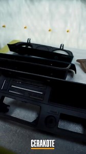 1979 long bed 4x4 Pickup front grill emblem, grill, and dash pieces getting the full Cerakote Spa treatment 🤘💥 If you can sandblast it, you can Cerakote it ✨ #Cerakote #Cerakoted #CerakoteLifeStyle #Toyota #Yota #PickUp #4X4 #Truck #ToyotaPickup #ToyotaPickup4x4 #Restoration #Project #RestorationProject #Build #SEMA | Cerakote